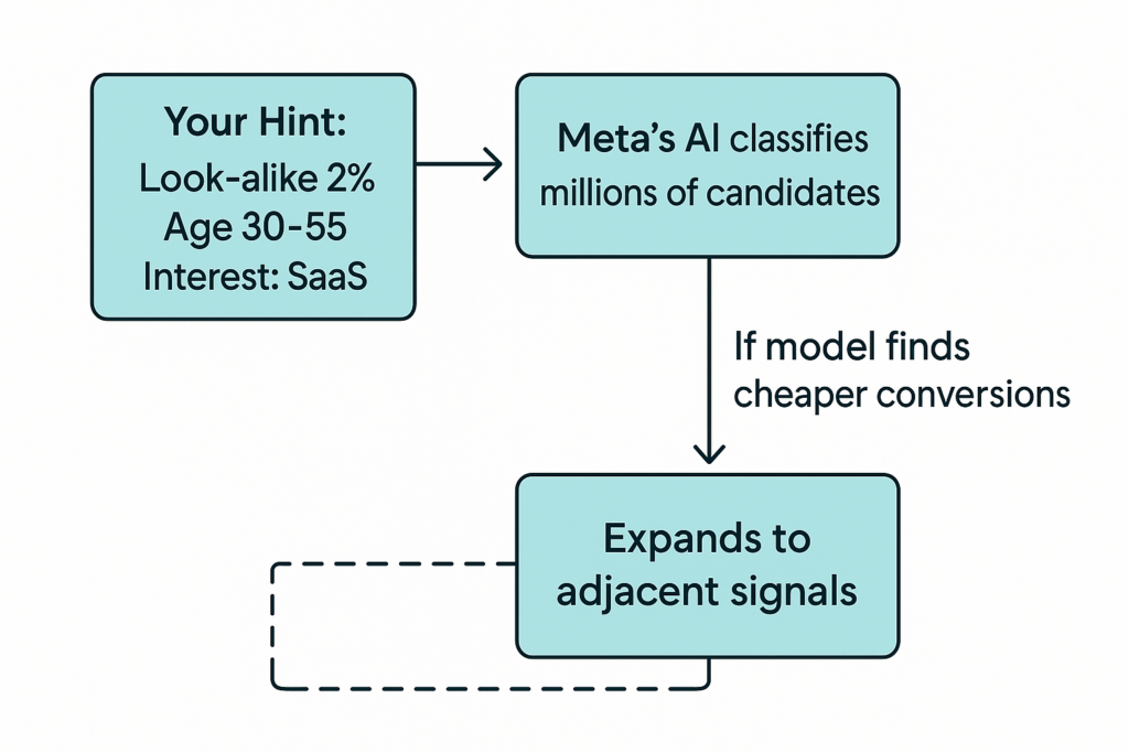 Meta audience suggestion layer